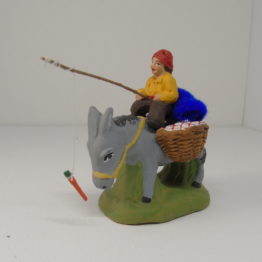 santon Adrien sur l’âne