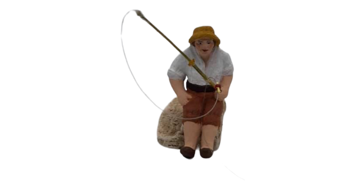 Pêcheur assis